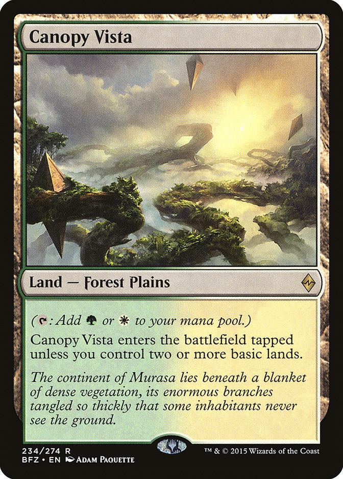 Canopy Vista [Battle for Zendikar] | Tables and Towers