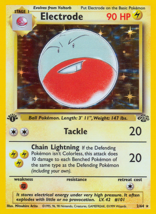 Electrode (2/64) [Jungle 1st Edition] | Tables and Towers