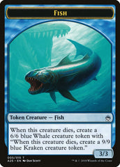 Fish // Kraken Double-Sided Token [Masters 25 Tokens] | Tables and Towers