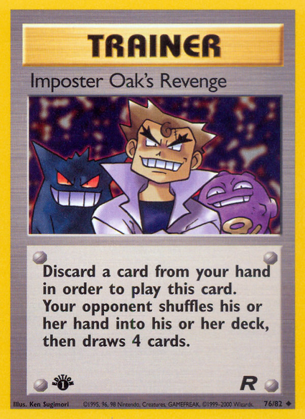 Imposter Oak's Revenge (76/82) [Team Rocket 1st Edition] | Tables and Towers