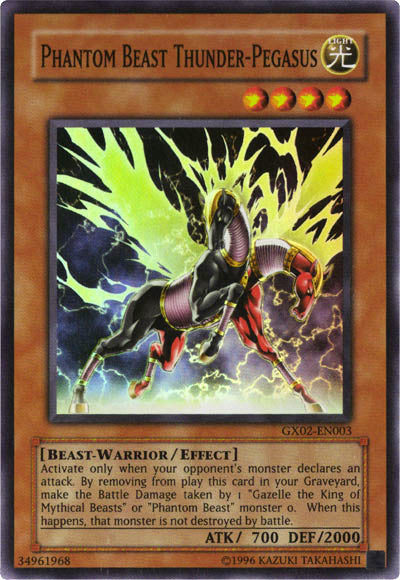 Phantom Beast Thunder-Pegasus [GX02-EN003] Super Rare | Tables and Towers