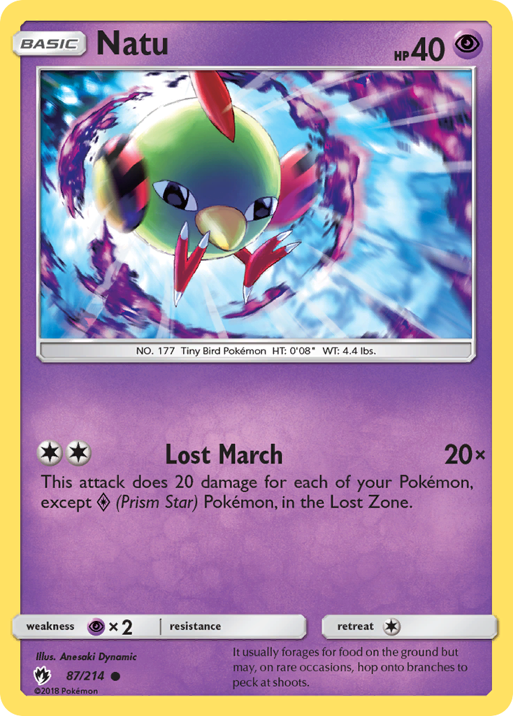 Natu (87/214) [Sun & Moon: Lost Thunder] | Tables and Towers