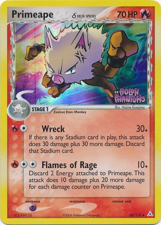 Primeape (50/110) (Delta Species) (Stamped) [EX: Holon Phantoms] | Tables and Towers