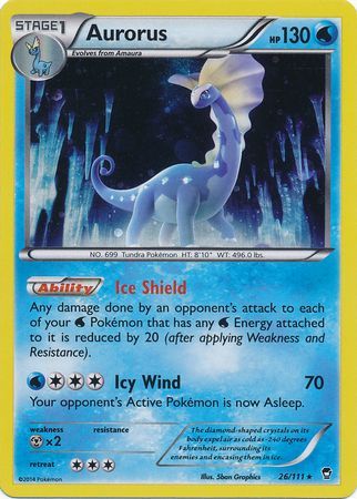 Aurorus (26/111) (Cosmos Holo) [XY: Furious Fists] | Tables and Towers