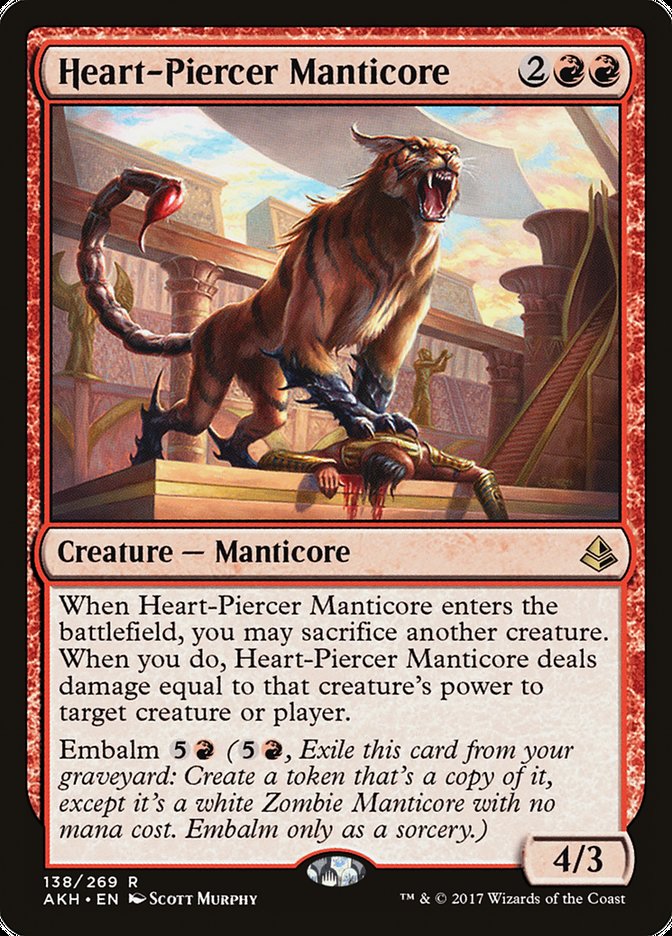 Heart-Piercer Manticore [Amonkhet] | Tables and Towers