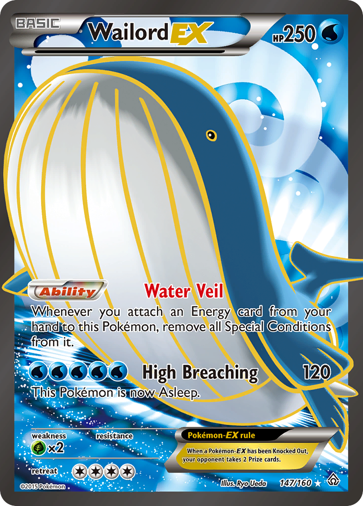 Wailord EX (147/160) [XY: Primal Clash] | Tables and Towers