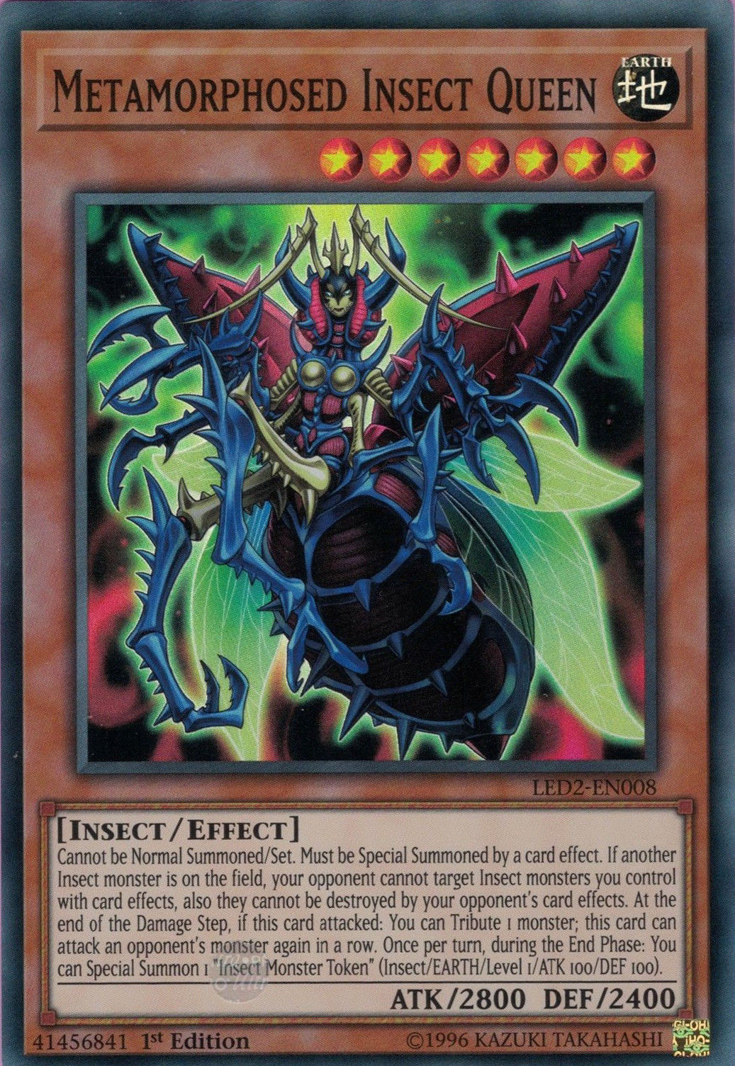 Metamorphosed Insect Queen [LED2-EN008] Super Rare | Tables and Towers