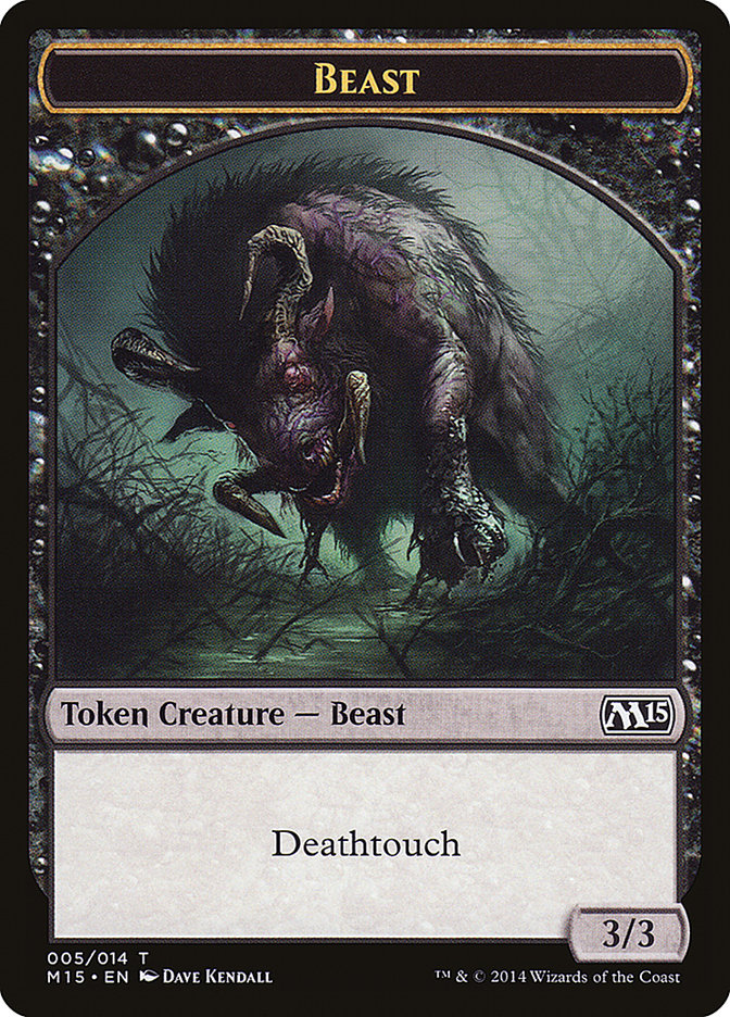 Beast Token (005/014) [Magic 2015 Tokens] | Tables and Towers