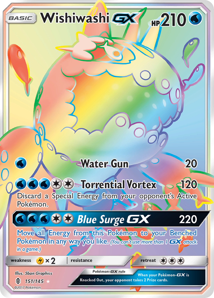 Wishiwashi GX (151/145) [Sun & Moon: Guardians Rising] | Tables and Towers