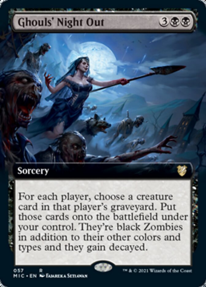 Ghouls' Night Out (Extended Art) [Innistrad: Midnight Hunt Commander] | Tables and Towers