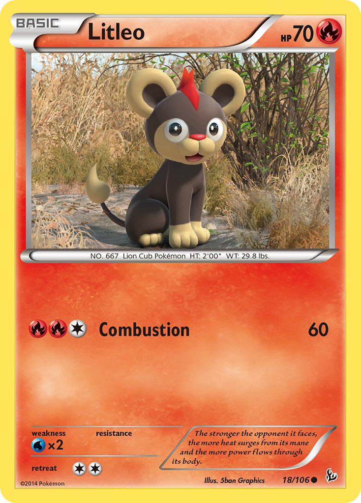 Litleo (18/106) [XY: Flashfire] | Tables and Towers