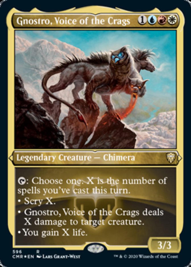 Gnostro, Voice of the Crags (Etched) [Commander Legends] | Tables and Towers