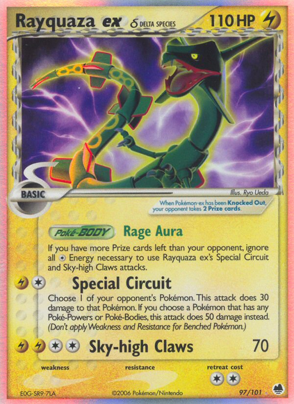 Rayquaza ex (97/101) (Delta Species) [EX: Dragon Frontiers] | Tables and Towers