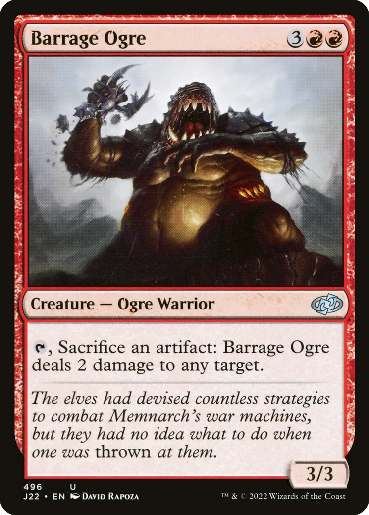 Barrage Ogre [Jumpstart 2022] | Tables and Towers