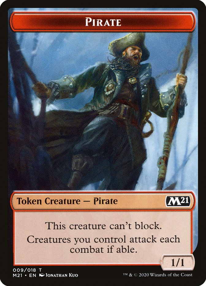 Cat (011) // Pirate Double-Sided Token [Core Set 2021 Tokens] | Tables and Towers