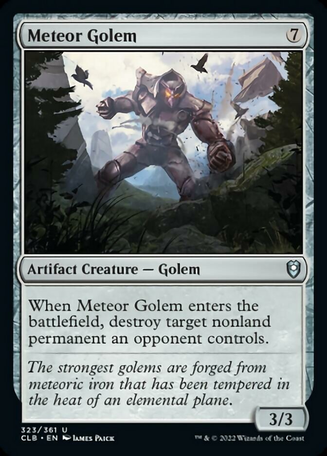 Meteor Golem [Commander Legends: Battle for Baldur's Gate] | Tables and Towers