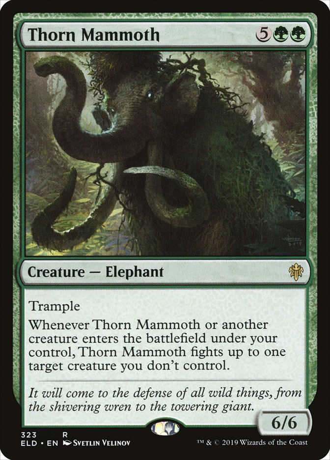 Thorn Mammoth [Throne of Eldraine] | Tables and Towers