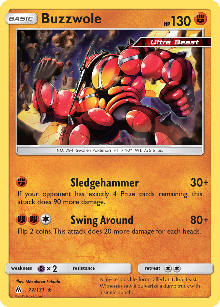 Buzzwole (77/131) [Sun & Moon: Forbidden Light] | Tables and Towers