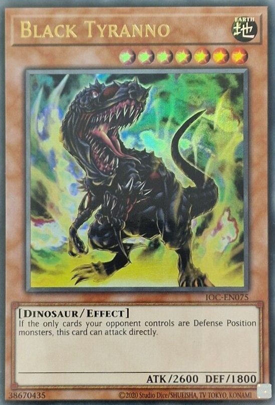 Black Tyranno (25th Anniversary) [IOC-EN075] Ultra Rare | Tables and Towers