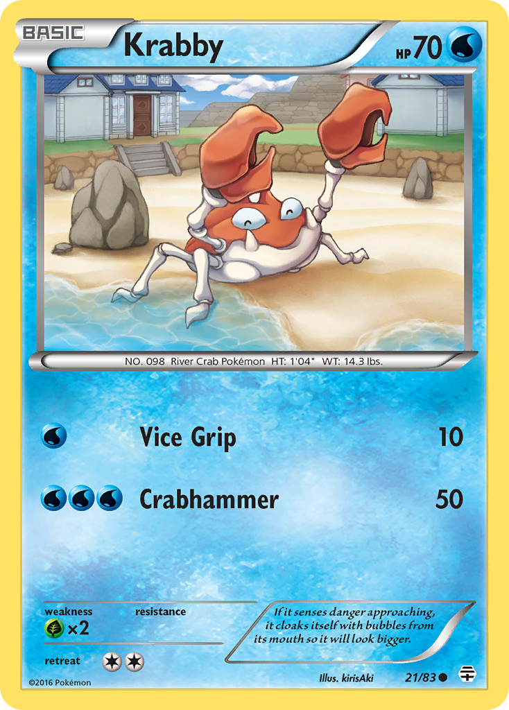 Krabby (21/83) [XY: Generations] | Tables and Towers