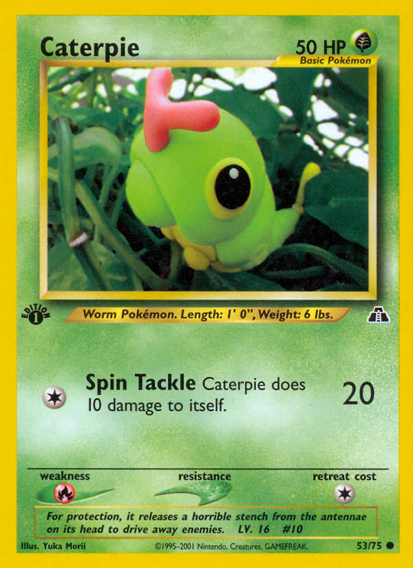 Caterpie (53/75) [Neo Discovery 1st Edition] | Tables and Towers