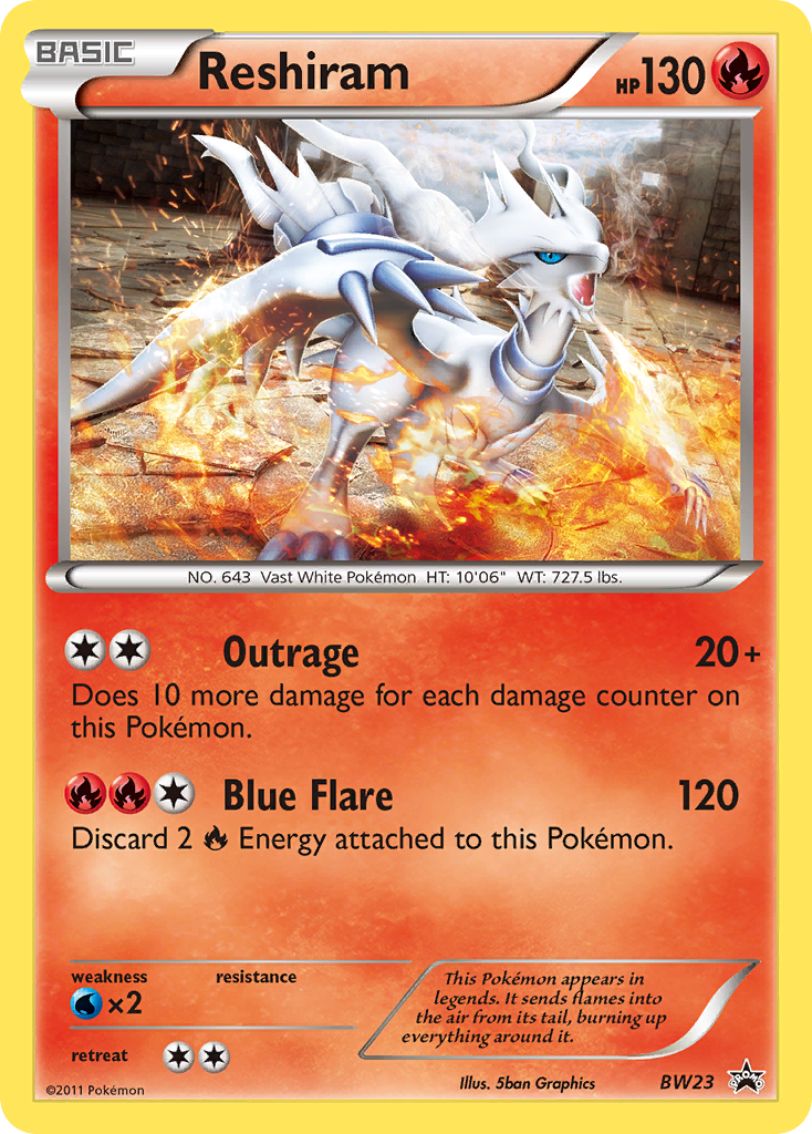 Reshiram (BW23) [Black & White: Black Star Promos] | Tables and Towers