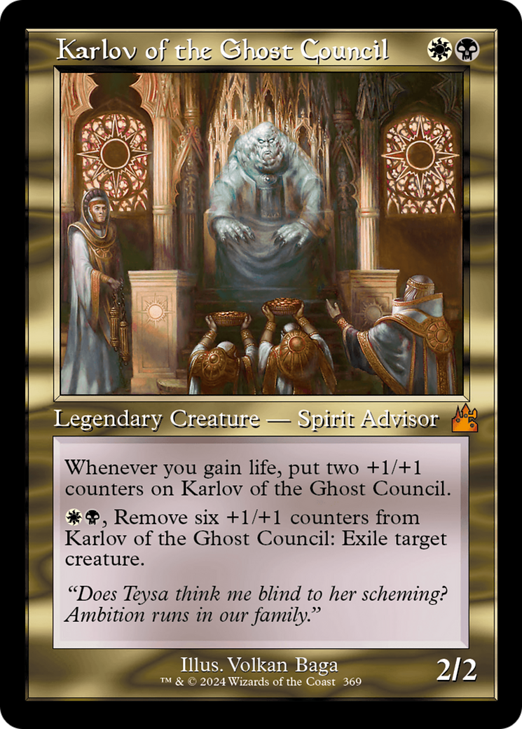 Karlov of the Ghost Council (Retro Frame) [Ravnica Remastered] | Tables and Towers