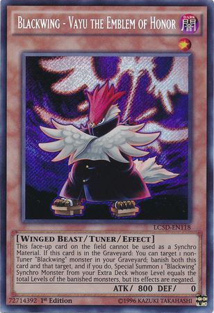 Blackwing - Vayu the Emblem of Honor [LC5D-EN118] Secret Rare | Tables and Towers