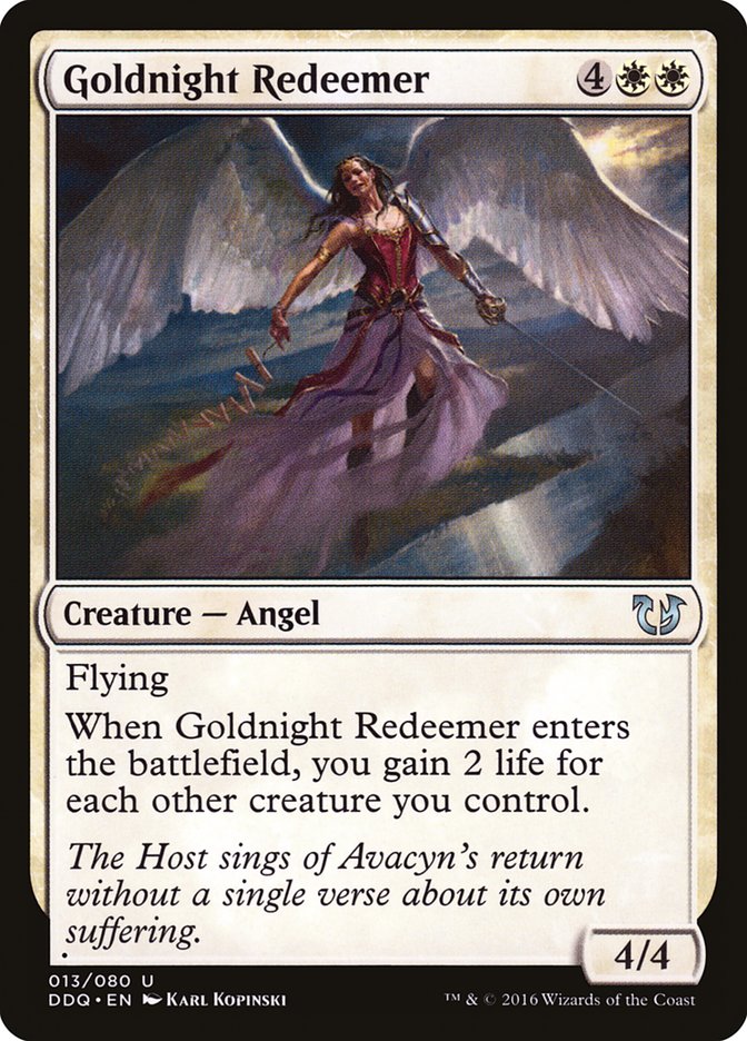 Goldnight Redeemer [Duel Decks: Blessed vs. Cursed] | Tables and Towers