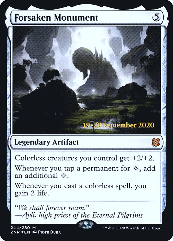 Forsaken Monument [Zendikar Rising Prerelease Promos] | Tables and Towers