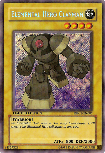 Elemental Hero Clayman [EHC2-EN002] Secret Rare | Tables and Towers