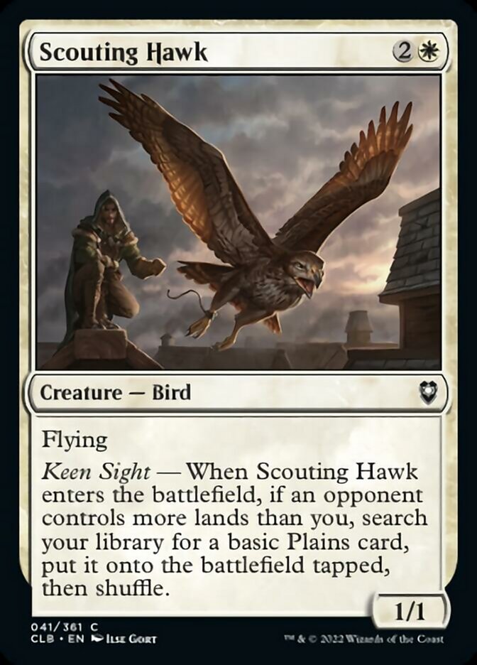 Scouting Hawk [Commander Legends: Battle for Baldur's Gate] | Tables and Towers