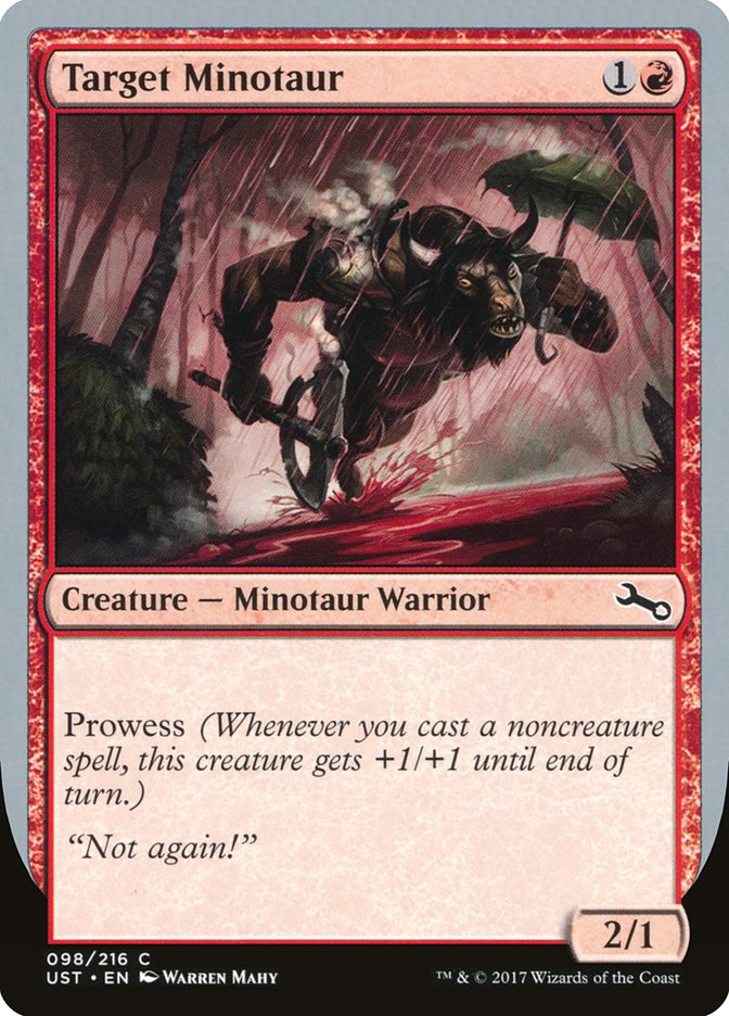 Target Minotaur (Rain Art) [Unstable] | Tables and Towers