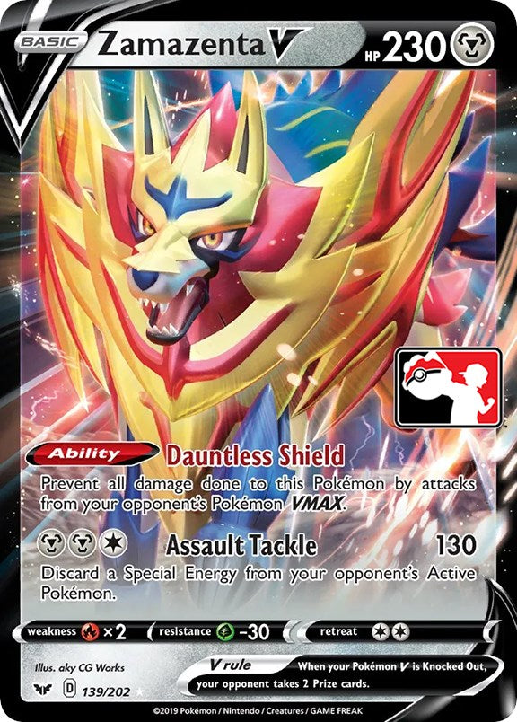 Zamazenta V (139/202) [Prize Pack Series One] | Tables and Towers