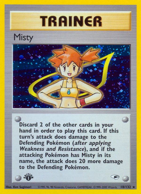 Misty (18/132) [Gym Heroes 1st Edition] | Tables and Towers