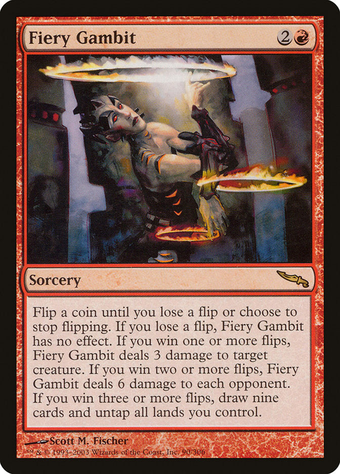 Fiery Gambit [Mirrodin] | Tables and Towers