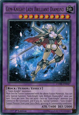 Gem-Knight Lady Brilliant Diamond [CORE-EN047] Ultra Rare | Tables and Towers