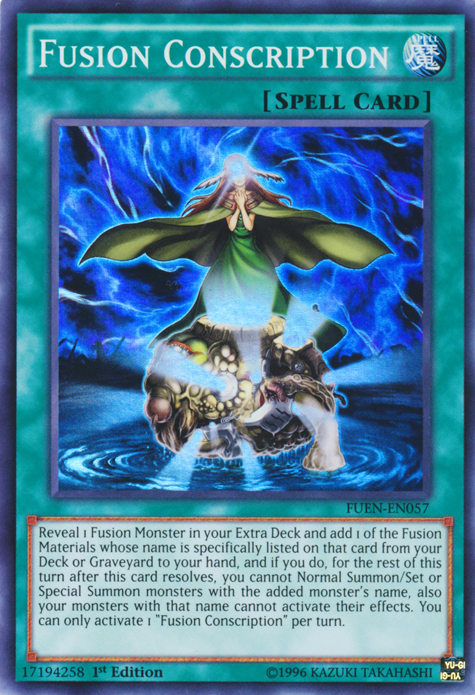 Fusion Conscription [FUEN-EN057] Super Rare | Tables and Towers