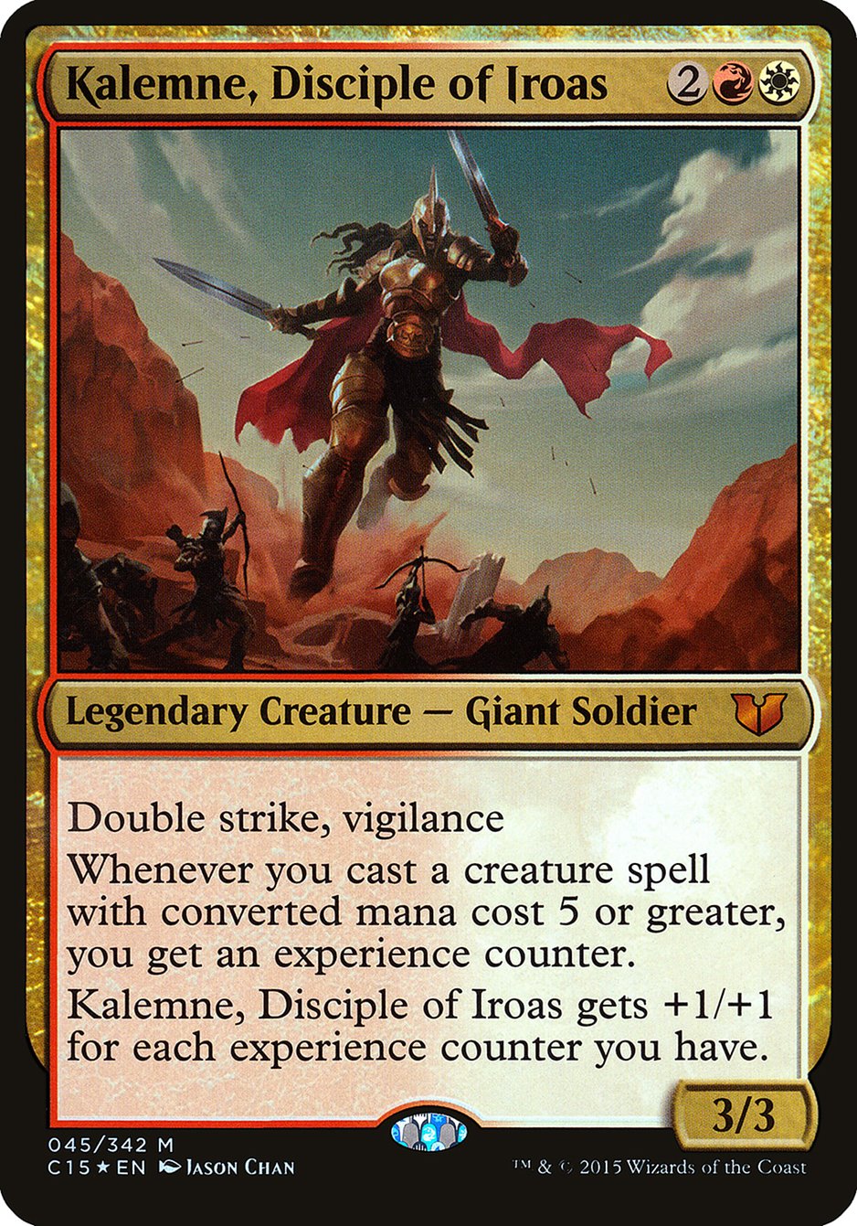 Kalemne, Disciple of Iroas (Oversized) [Commander 2015 Oversized] | Tables and Towers