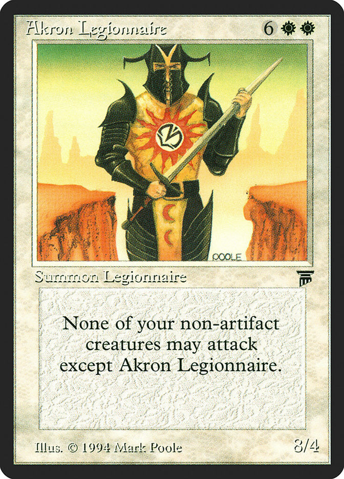 Akron Legionnaire [Legends] | Tables and Towers