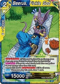 Beerus, Fickle God (BT7-120_PR) [Assault of the Saiyans Prerelease Promos] | Tables and Towers