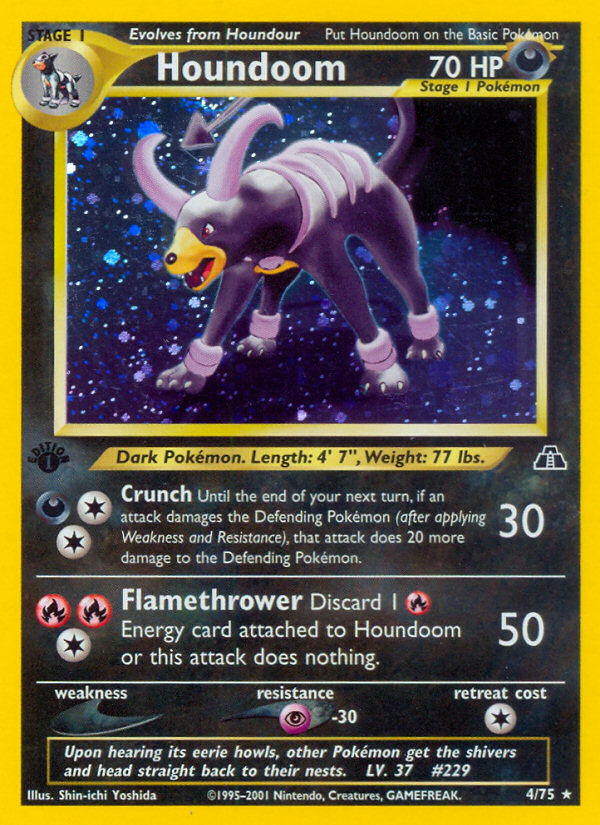 Houndoom (4/75) [Neo Discovery 1st Edition] | Tables and Towers