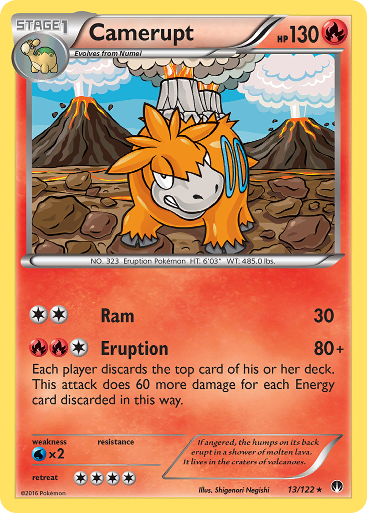 Camerupt (13/122) [XY: BREAKpoint] | Tables and Towers