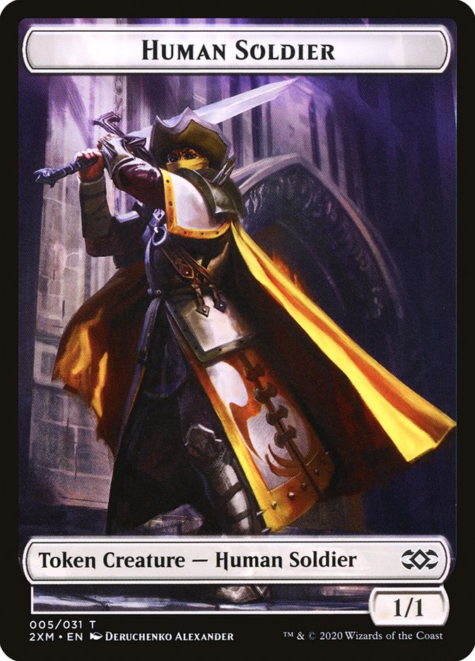 Human Soldier Token [Double Masters Tokens] | Tables and Towers