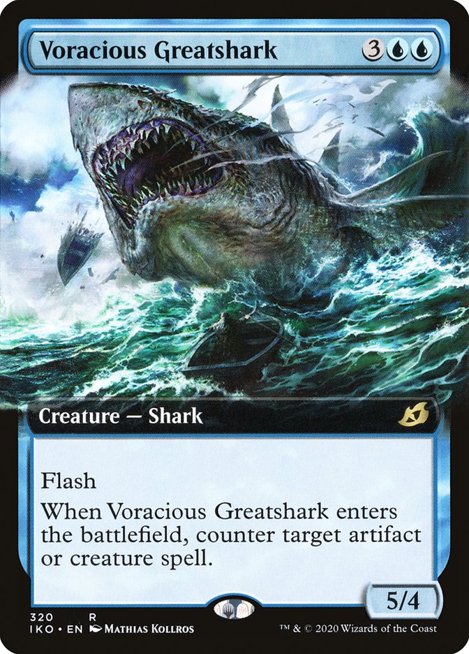 Voracious Greatshark (Extended Art) [Ikoria: Lair of Behemoths] | Tables and Towers