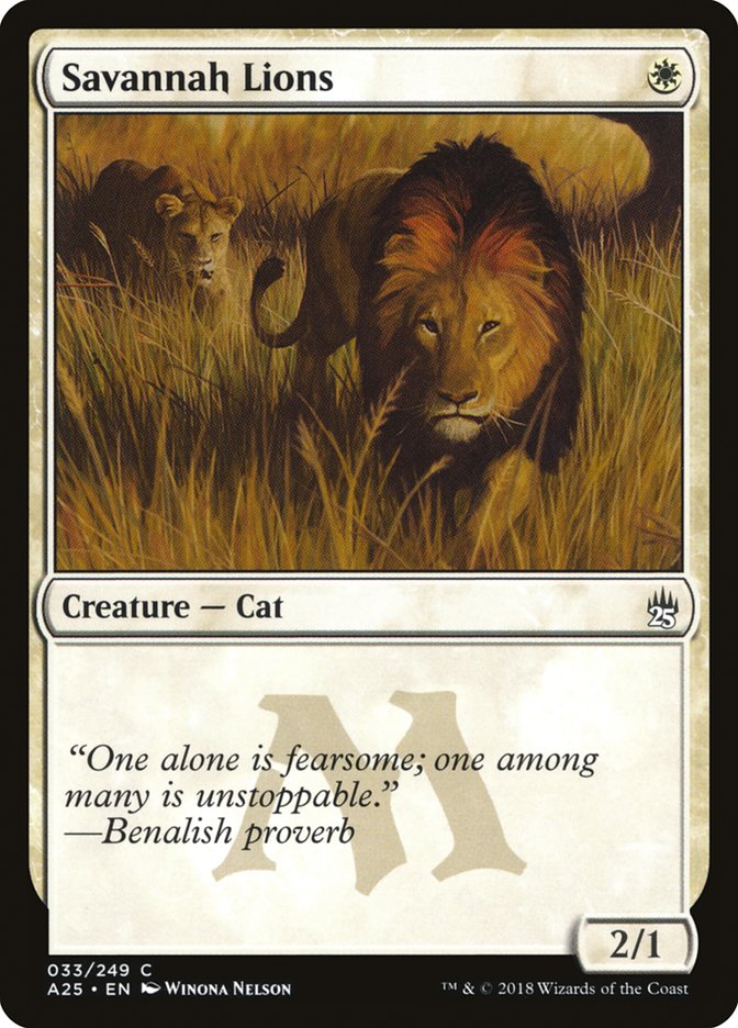 Savannah Lions [Masters 25] | Tables and Towers