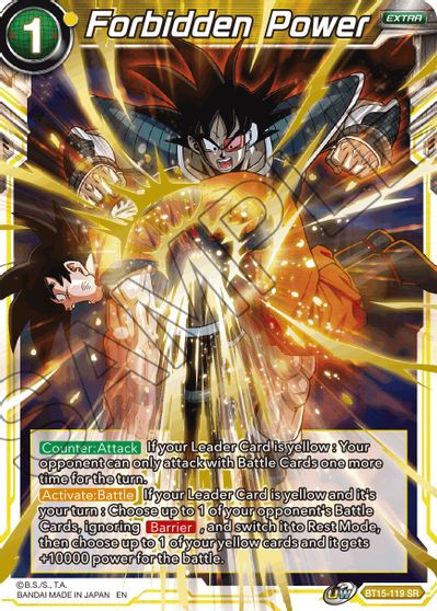 Forbidden Power (BT15-119) [Saiyan Showdown] | Tables and Towers