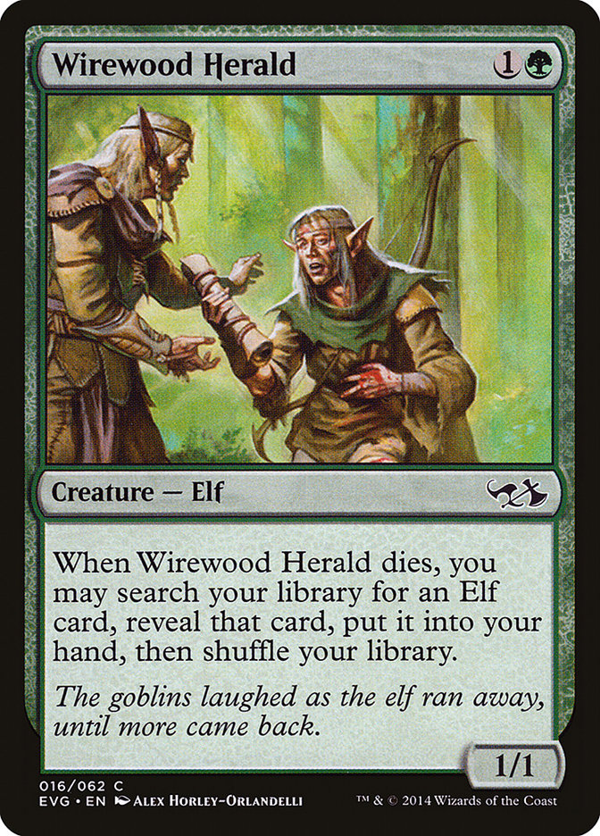 Wirewood Herald (Elves vs. Goblins) [Duel Decks Anthology] | Tables and Towers