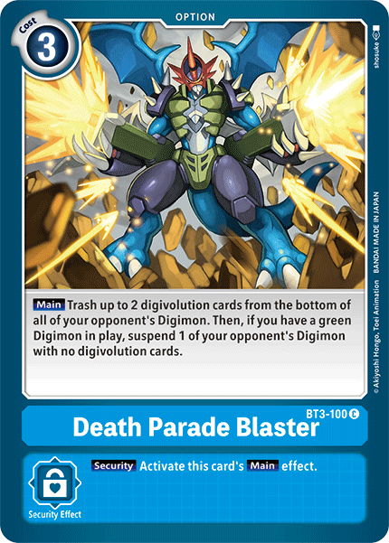 Death Parade Blaster [BT3-100] [Release Special Booster Ver.1.5] | Tables and Towers