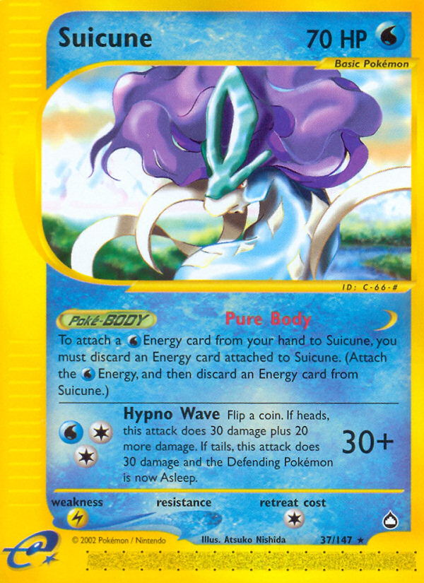 Suicune (37/147) [Aquapolis] | Tables and Towers